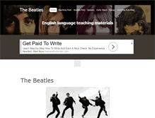 Tablet Screenshot of beatles.esllistening.org